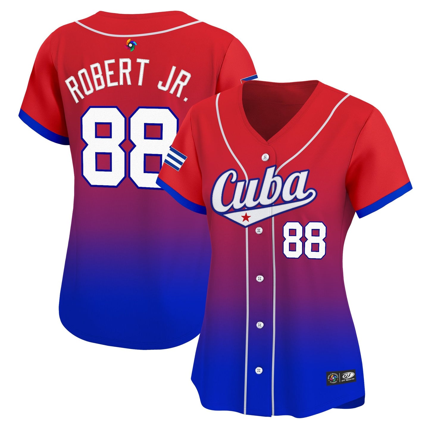 Women's Team Cuba World Baseball Classic Vapor Premier Jersey - 2026 Roster - All Stitched