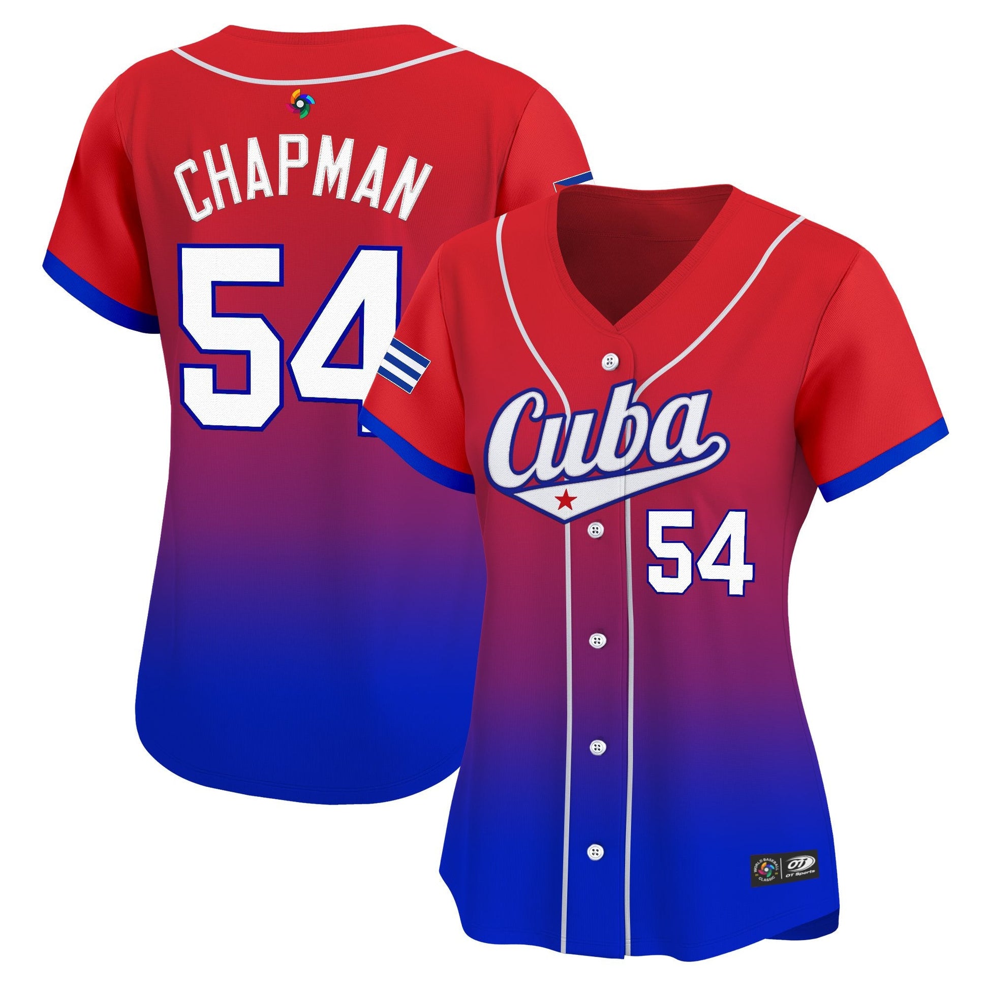 Women's Team Cuba World Baseball Classic Vapor Premier Jersey - 2026 Roster - All Stitched