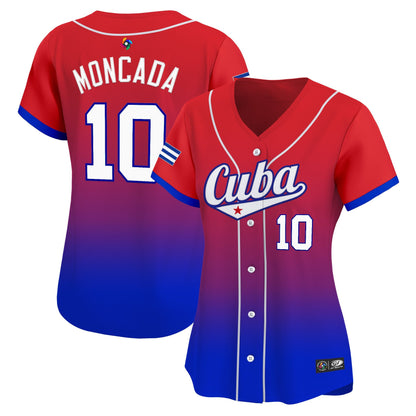 Women's Team Cuba World Baseball Classic Vapor Premier Jersey - 2026 Roster - All Stitched