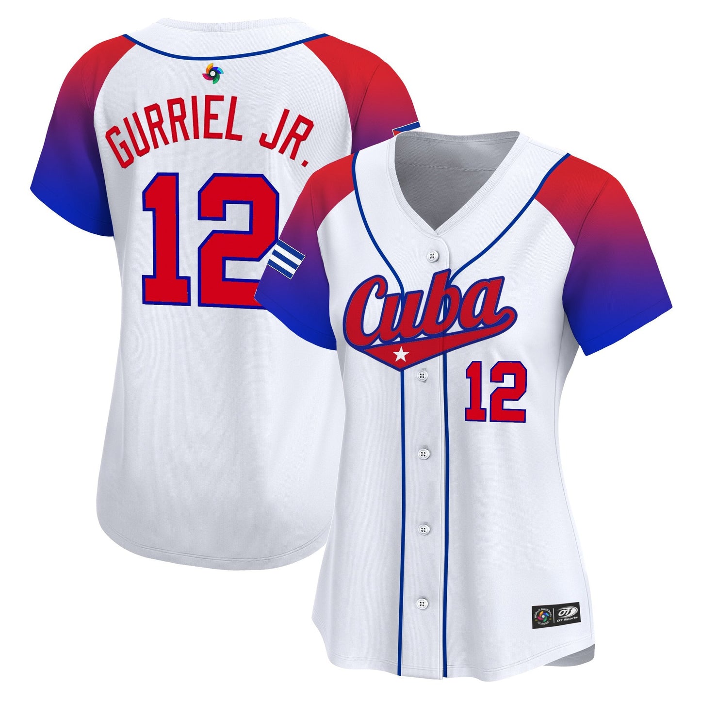 Women's Team Cuba World Baseball Classic Vapor Premier Jersey - 2026 Roster - All Stitched