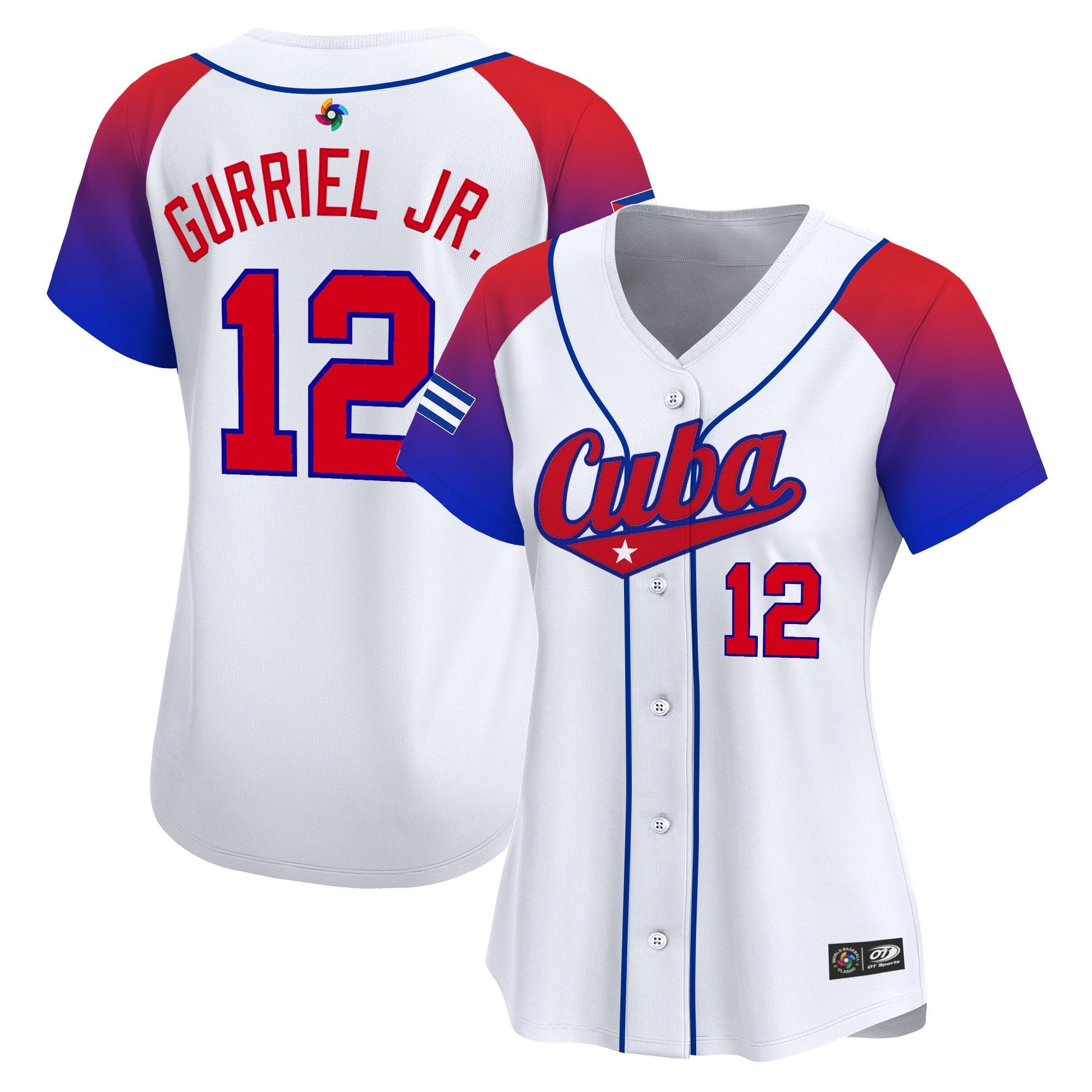 Women's Team Cuba World Baseball Classic Vapor Premier Jersey - 2026 Roster - All Stitched