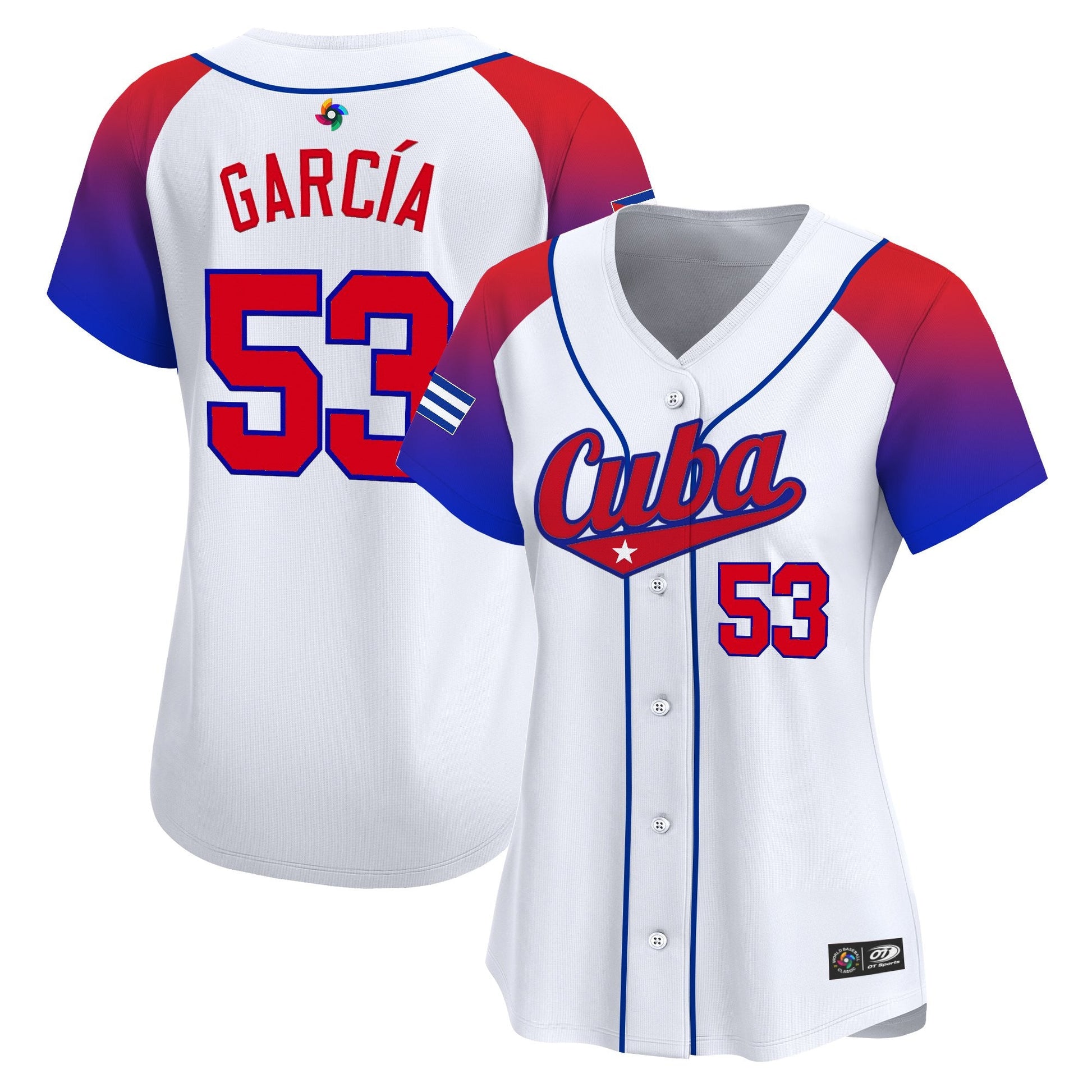 Women's Team Cuba World Baseball Classic Vapor Premier Jersey - 2026 Roster - All Stitched
