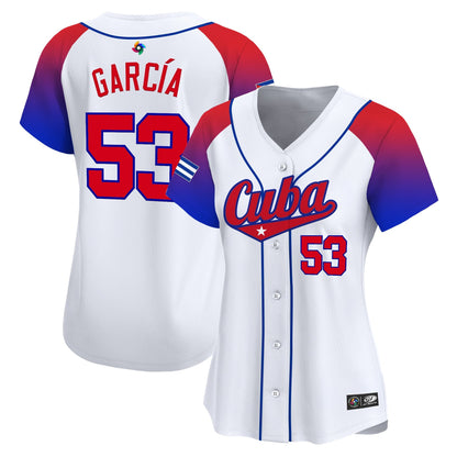 Women's Team Cuba World Baseball Classic Vapor Premier Jersey - 2026 Roster - All Stitched