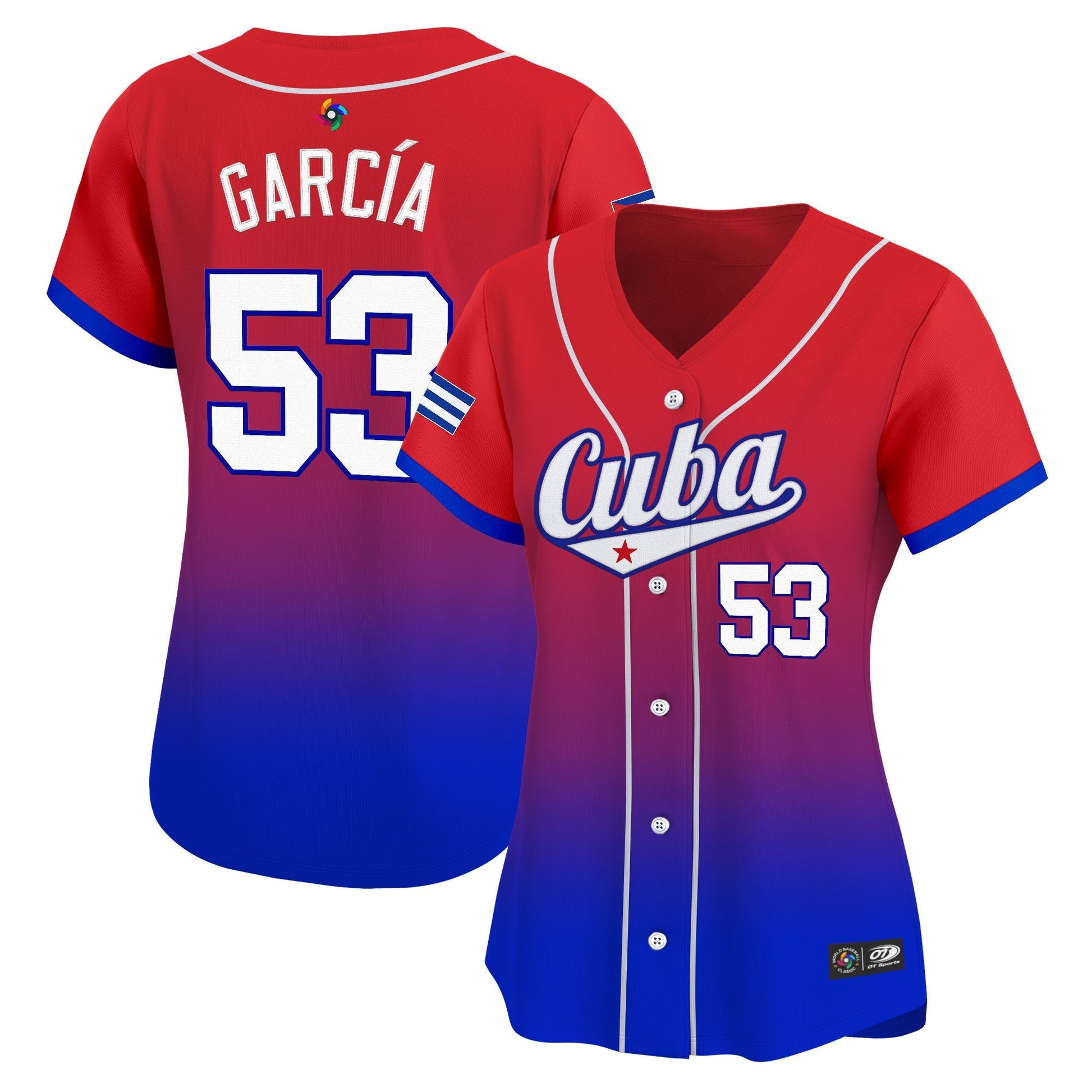 Women's Team Cuba World Baseball Classic Vapor Premier Jersey - 2026 Roster - All Stitched