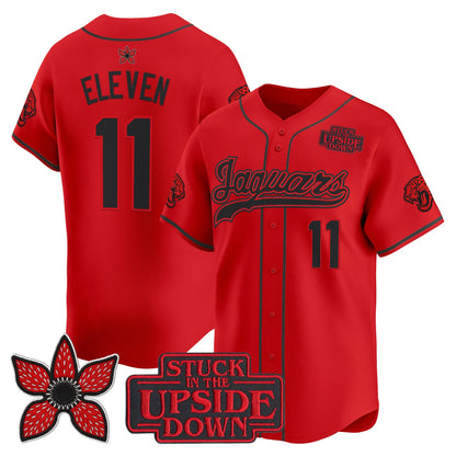 Men's Jacksonville Jaguars 'Stranger Things Edition' Vapor Baseball Jersey - All Stitched