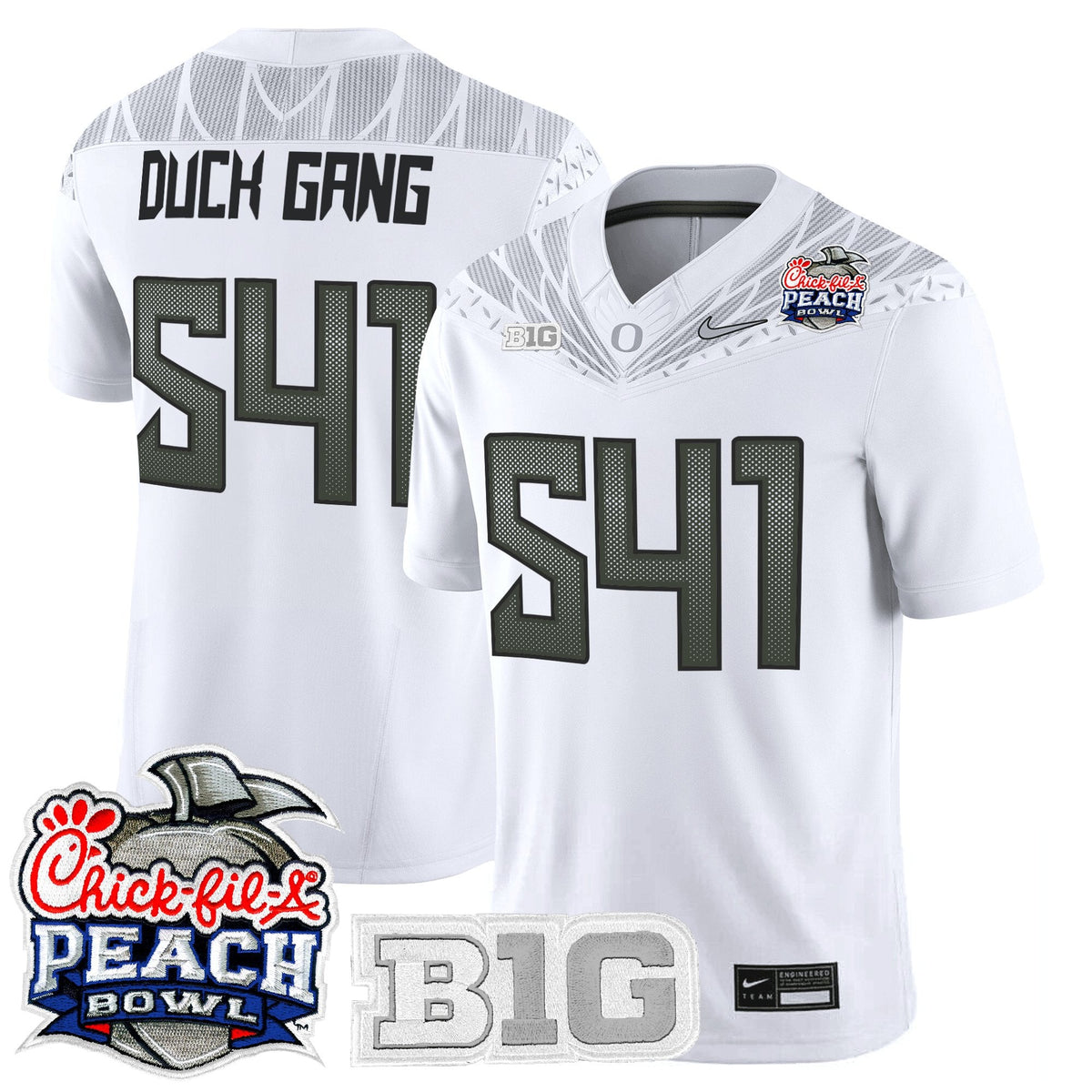 Men's Oregon Ducks 2026 Peach Bowl Vapor Limited Jersey - All Stitched