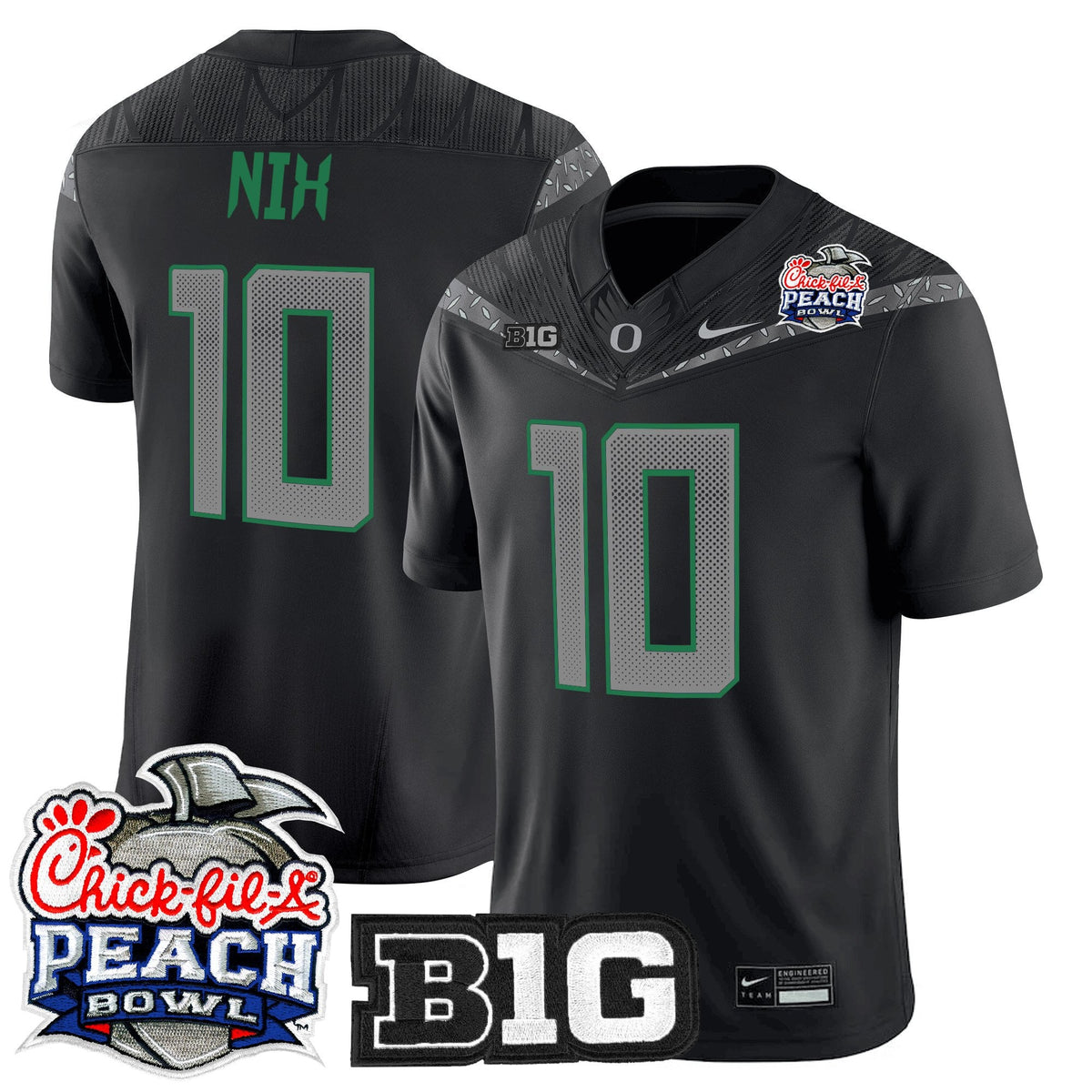 Men's Oregon Ducks 2026 Peach Bowl Vapor Limited Jersey - All Stitched