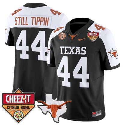 Men's Texas Longhorns 2025 Cheez-It Citrus Bowl Patch Vapor Limited Jersey - All Stitched