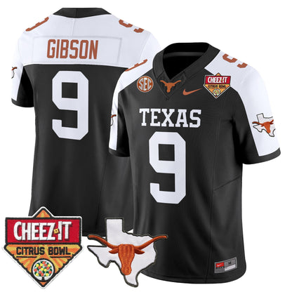Men's Texas Longhorns 2025 Cheez-It Citrus Bowl Patch Vapor Limited Jersey - All Stitched