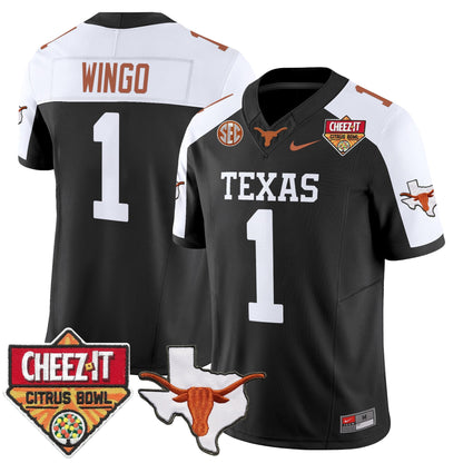 Men's Texas Longhorns 2025 Cheez-It Citrus Bowl Patch Vapor Limited Jersey - All Stitched