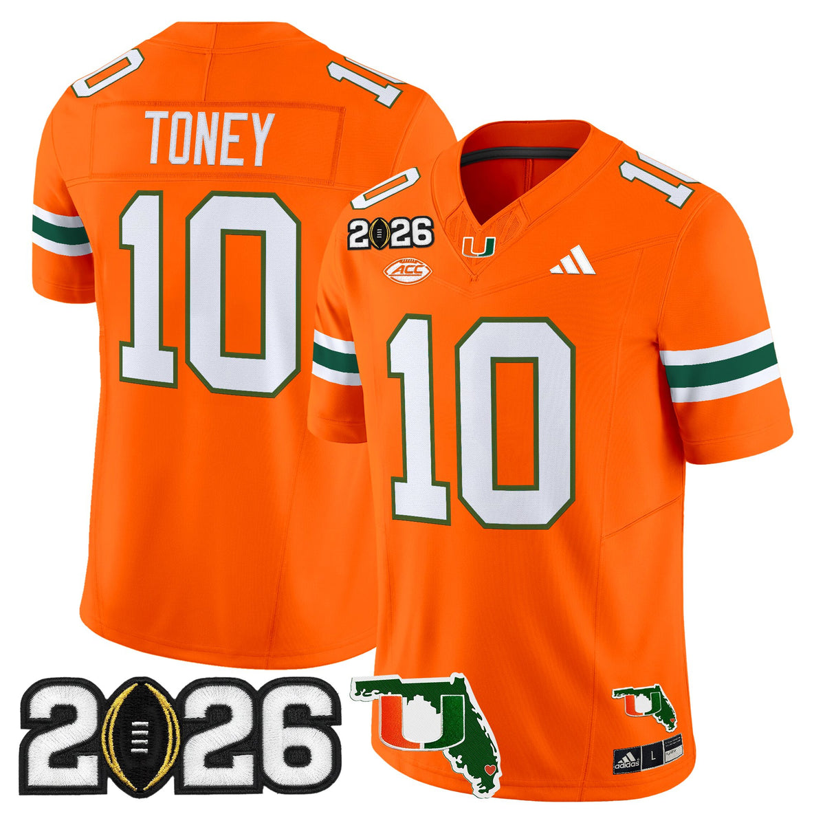 Miami Hurricanes 2026 CFP Final & Florida Patch Vapor Limited Jersey - All Stitched