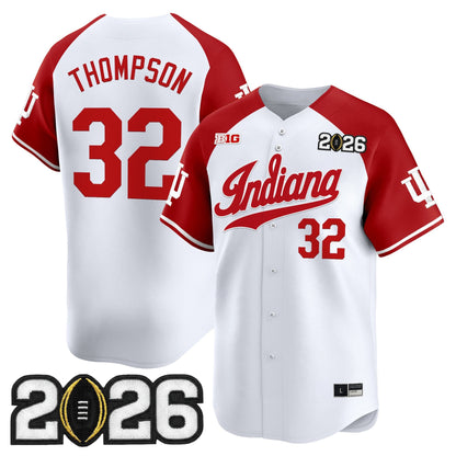 Men's Indiana Hoosiers 2026 CFP Final Patch Vapor Baseball Jersey - All Stitched