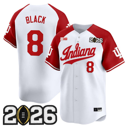 Men's Indiana Hoosiers 2026 CFP Final Patch Vapor Baseball Jersey - All Stitched