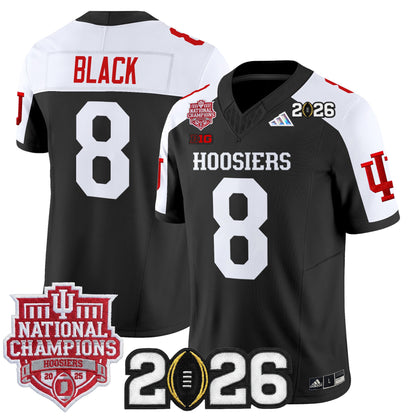 Indiana Hoosiers 2025 National Champions & 2026 CFP Final Patch Vapor Limited Jersey - Stitched