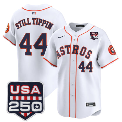 Men’s Houston Astros 250America Patch Vapor Premier Limited Jersey - All Stitched