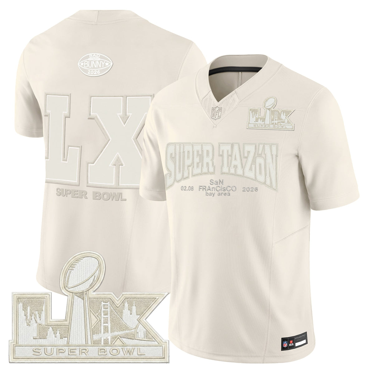 Bad Bunny x Super Bowl LX Vapor Limited Jersey - All Stitched
