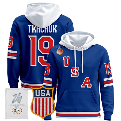 Men's 2026 USA Olympic Premium Hockey Hoodie - All Stitched