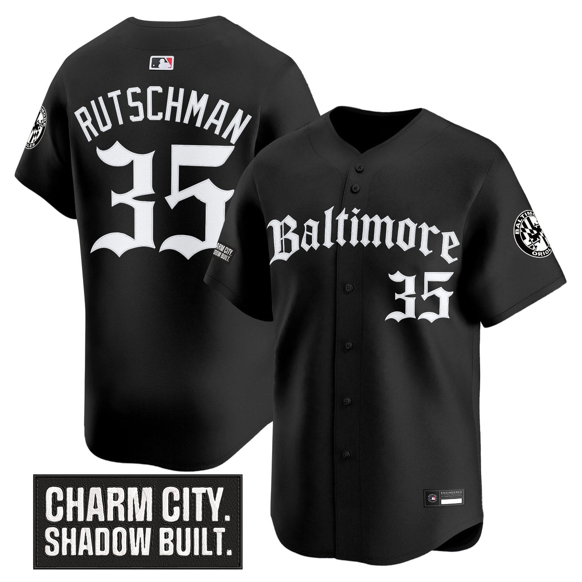 Men's Baltimore Orioles 'Gothic Harbor Edition' Vapor Premier Limited Jersey - All Stitched