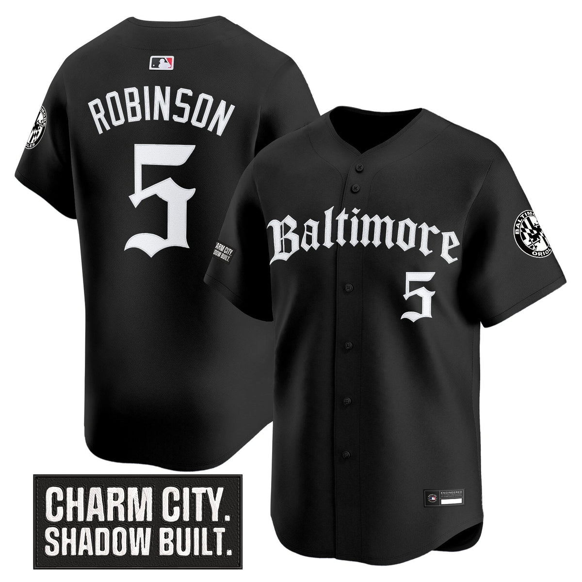 Men's Baltimore Orioles 'Gothic Harbor Edition' Vapor Premier Limited Jersey - All Stitched