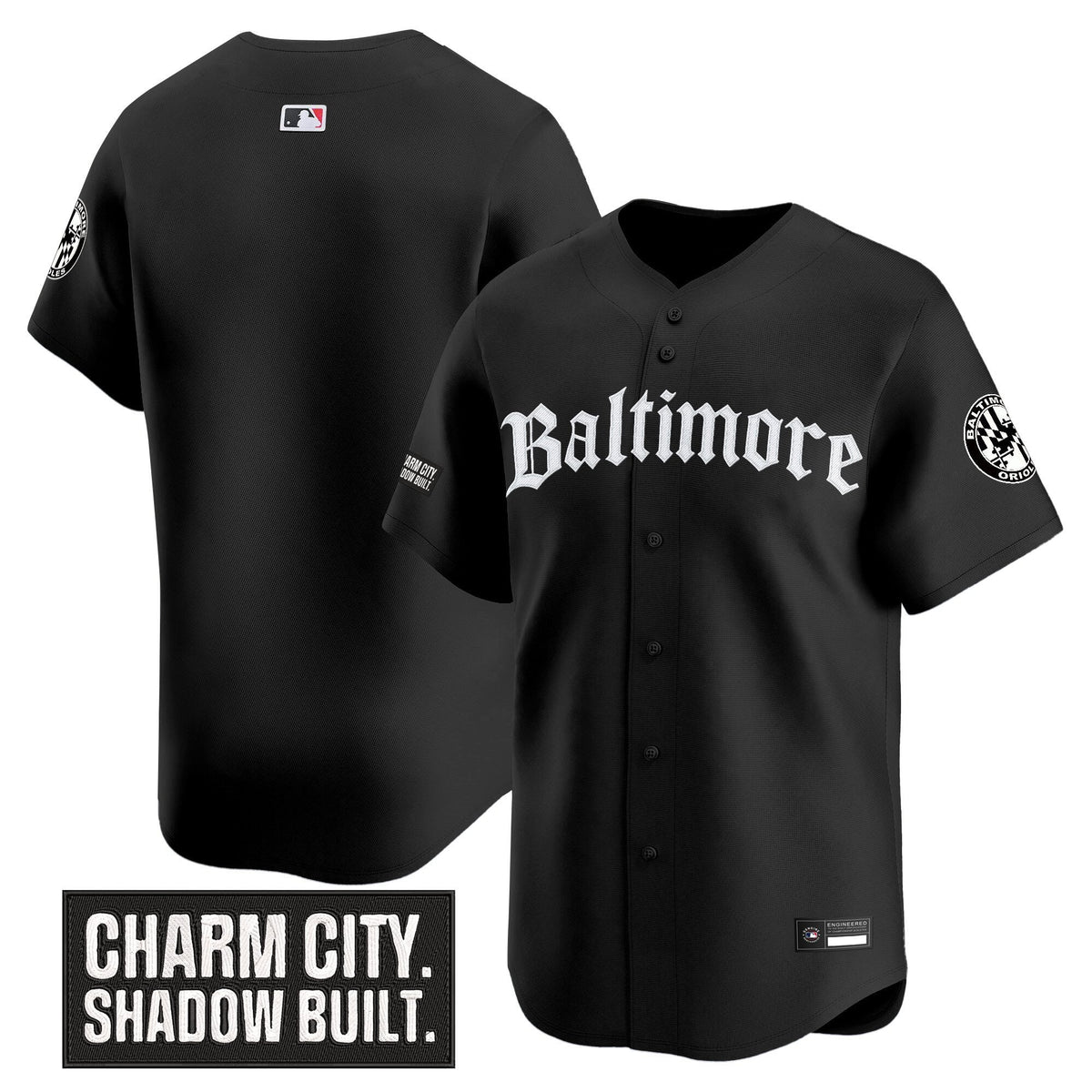 Men's Baltimore Orioles 'Gothic Harbor Edition' Vapor Premier Limited Jersey - All Stitched