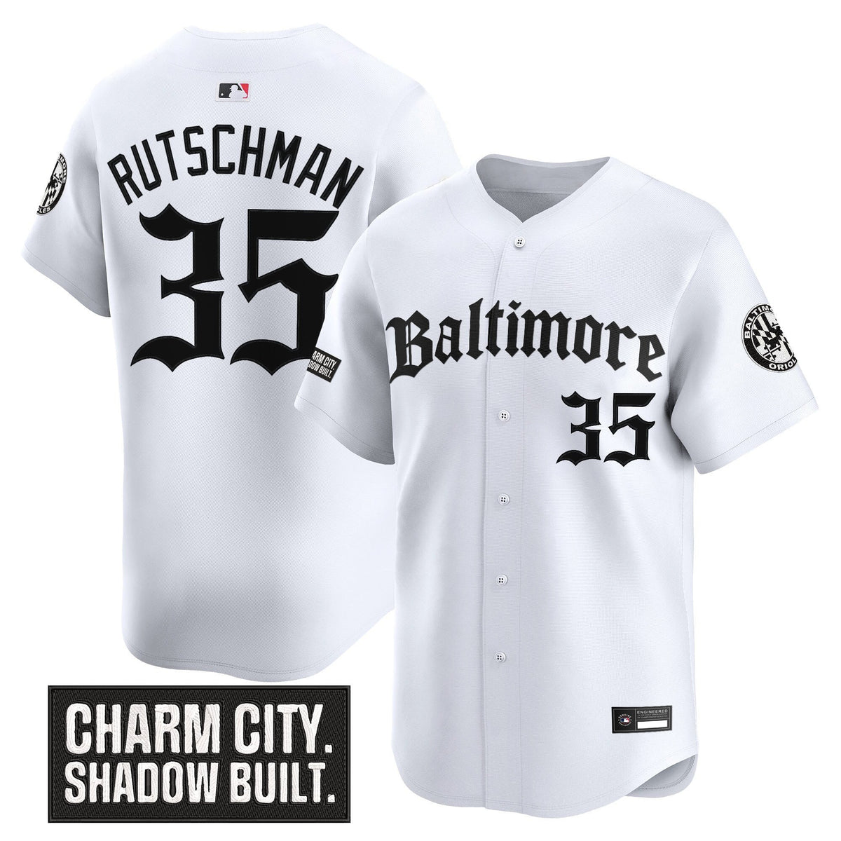 Men's Baltimore Orioles 'Gothic Harbor Edition' Vapor Premier Limited Jersey - All Stitched