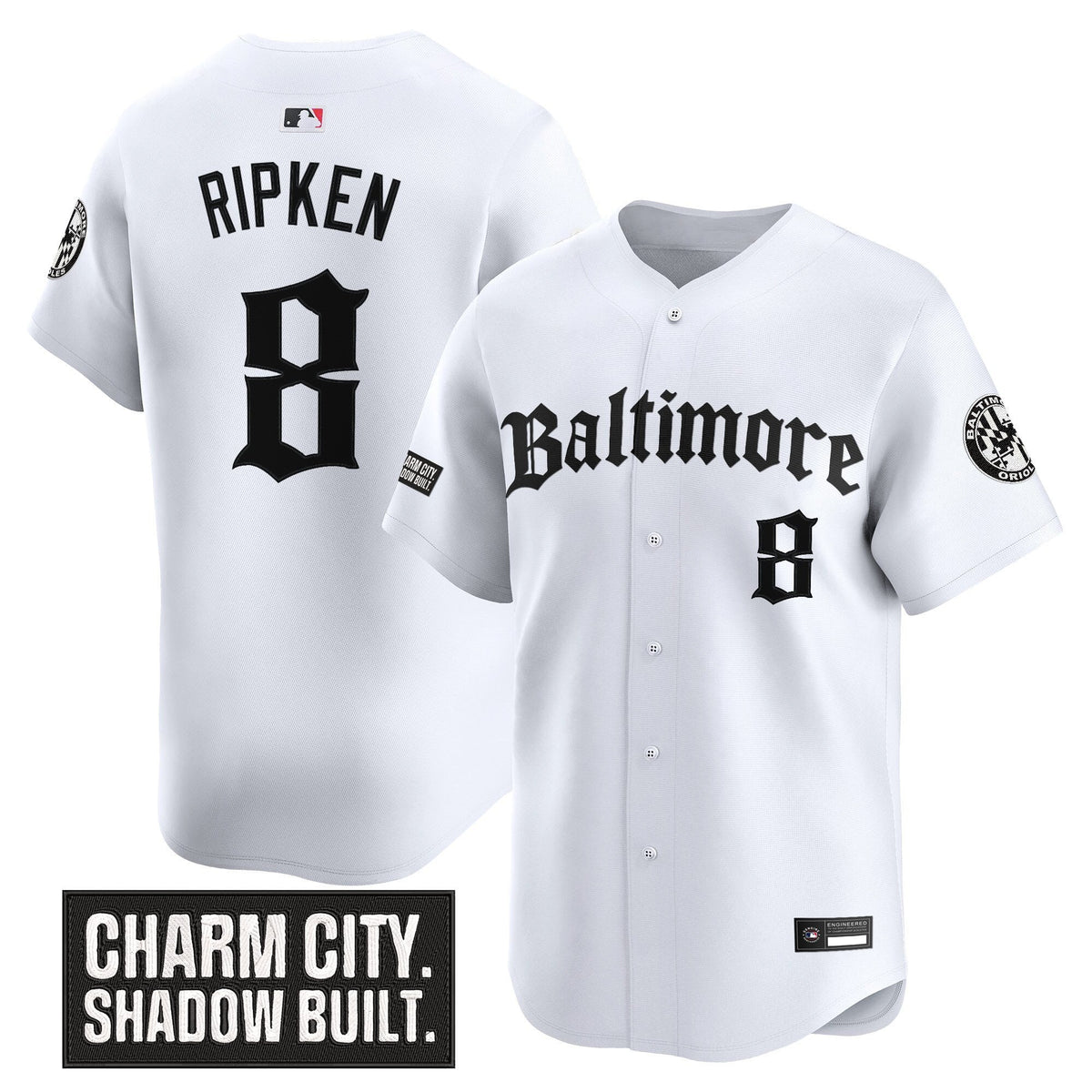 Men's Baltimore Orioles 'Gothic Harbor Edition' Vapor Premier Limited Jersey - All Stitched