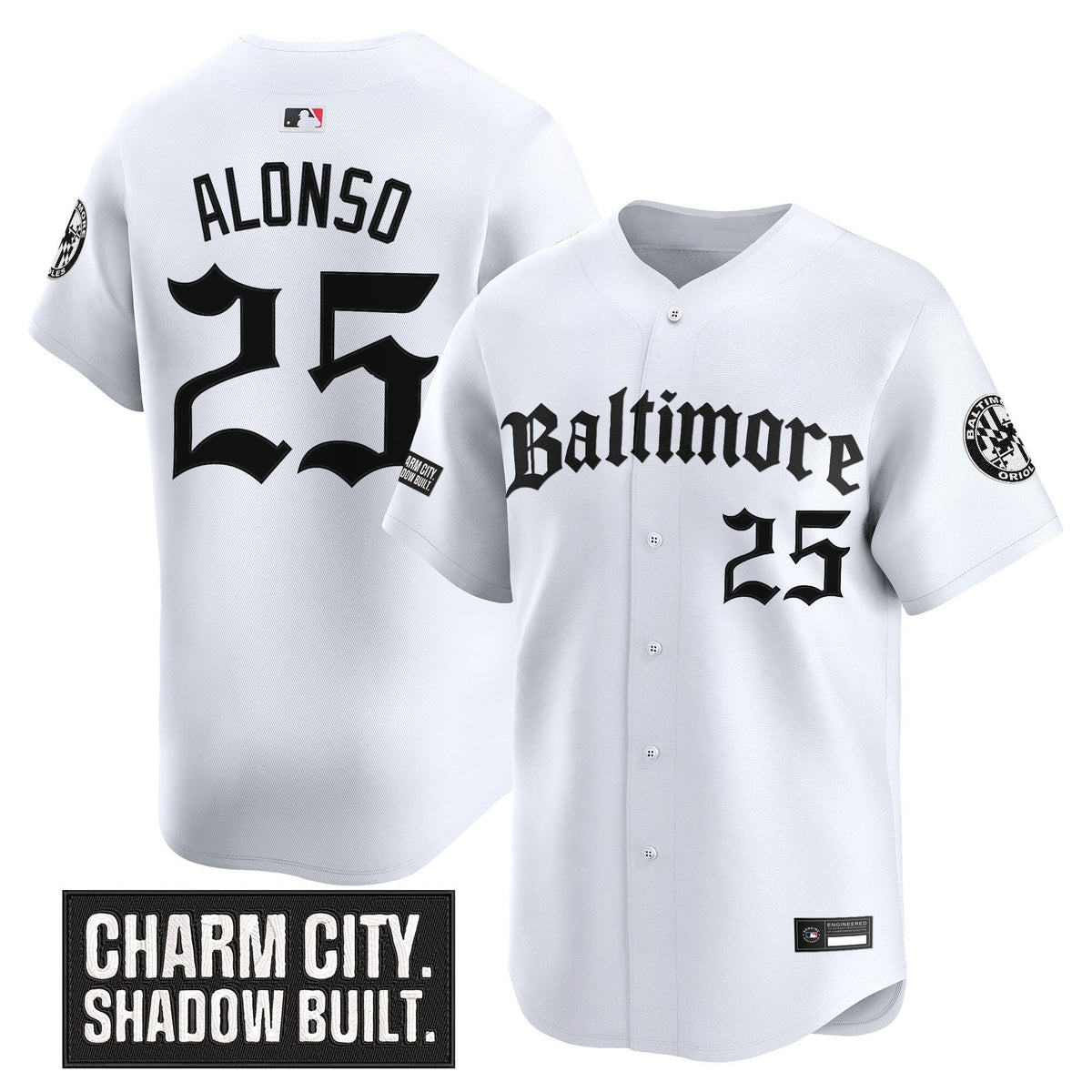 Men's Baltimore Orioles 'Gothic Harbor Edition' Vapor Premier Limited Jersey - All Stitched