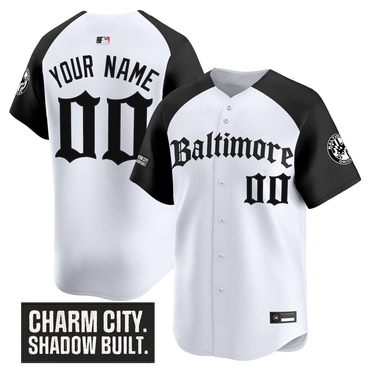 Baltimore Orioles 'Gothic Harbor Edition' Vapor Premier Limited Custom Jersey - All Stitched