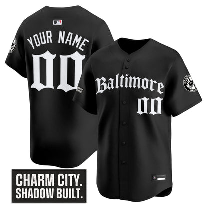 Baltimore Orioles 'Gothic Harbor Edition' Vapor Premier Limited Custom Jersey - All Stitched