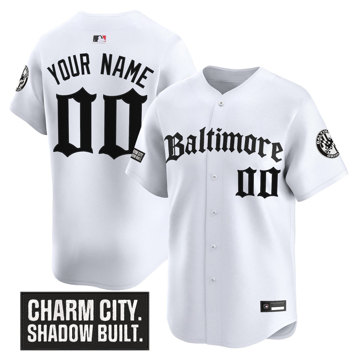 Baltimore Orioles 'Gothic Harbor Edition' Vapor Premier Limited Custom Jersey - All Stitched