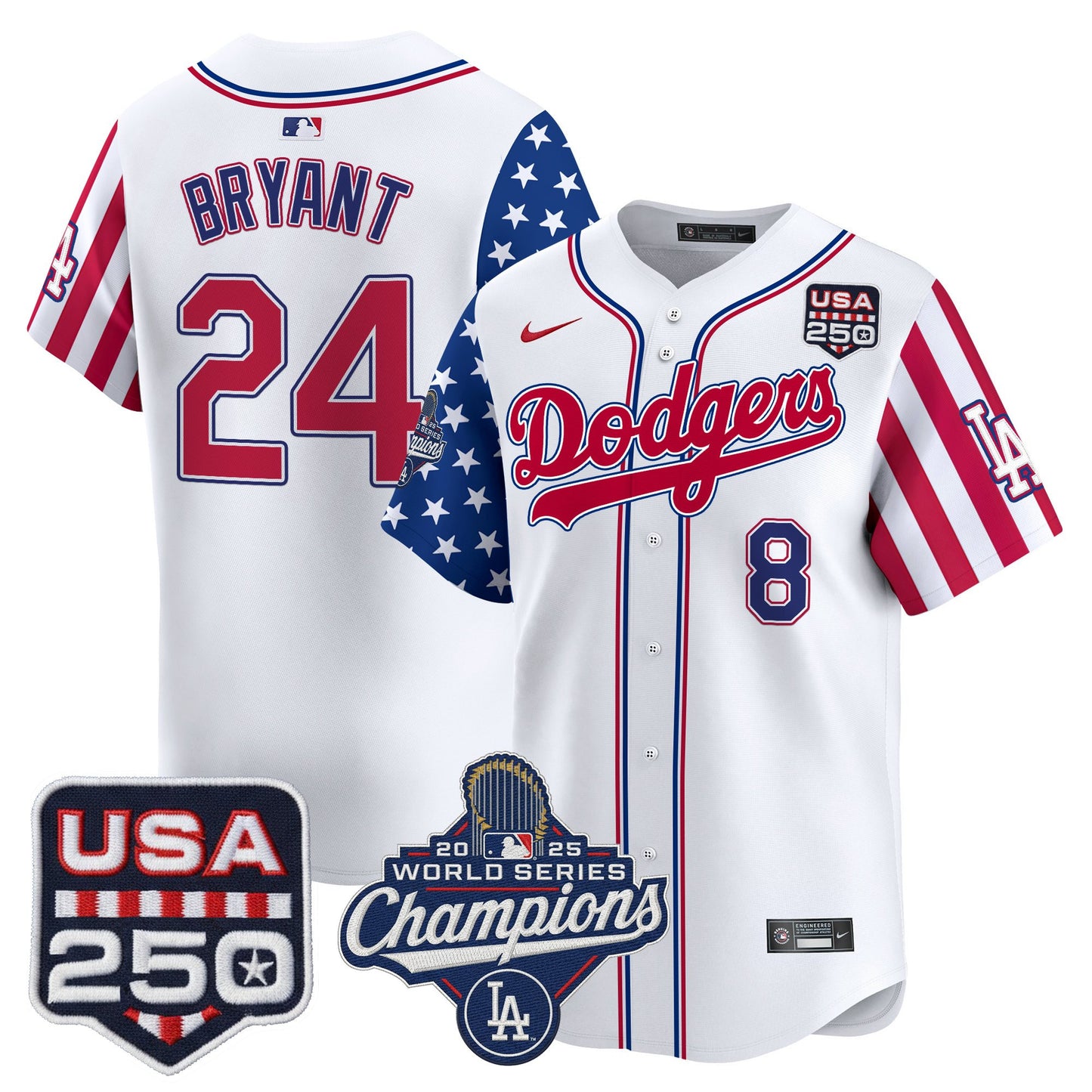Men's Los Angeles "Dodgers America250" Edition Vapor Premier Limited Jersey V2 - All Stitched