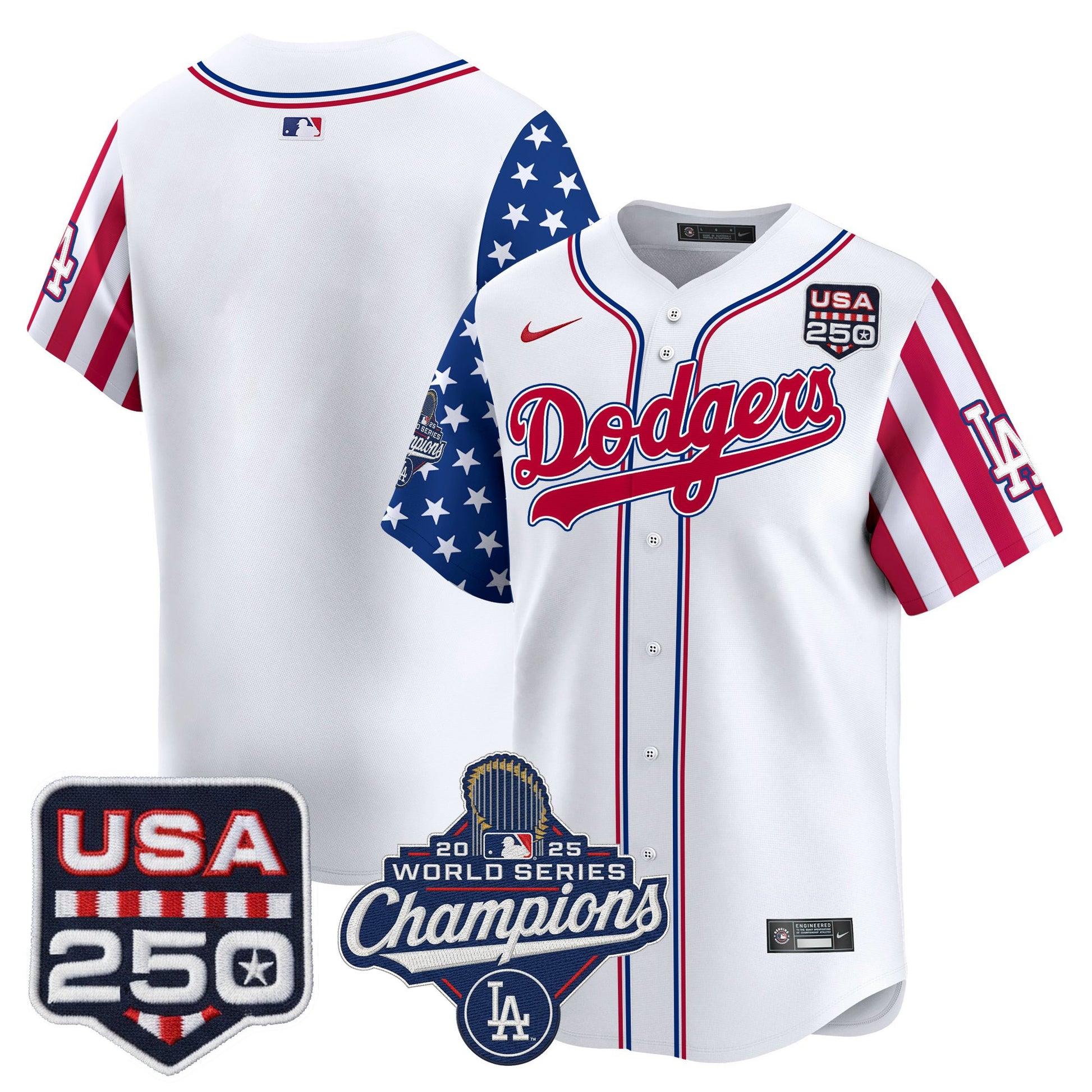 Men's Los Angeles "Dodgers America250" Edition Vapor Premier Limited Jersey V2 - All Stitched