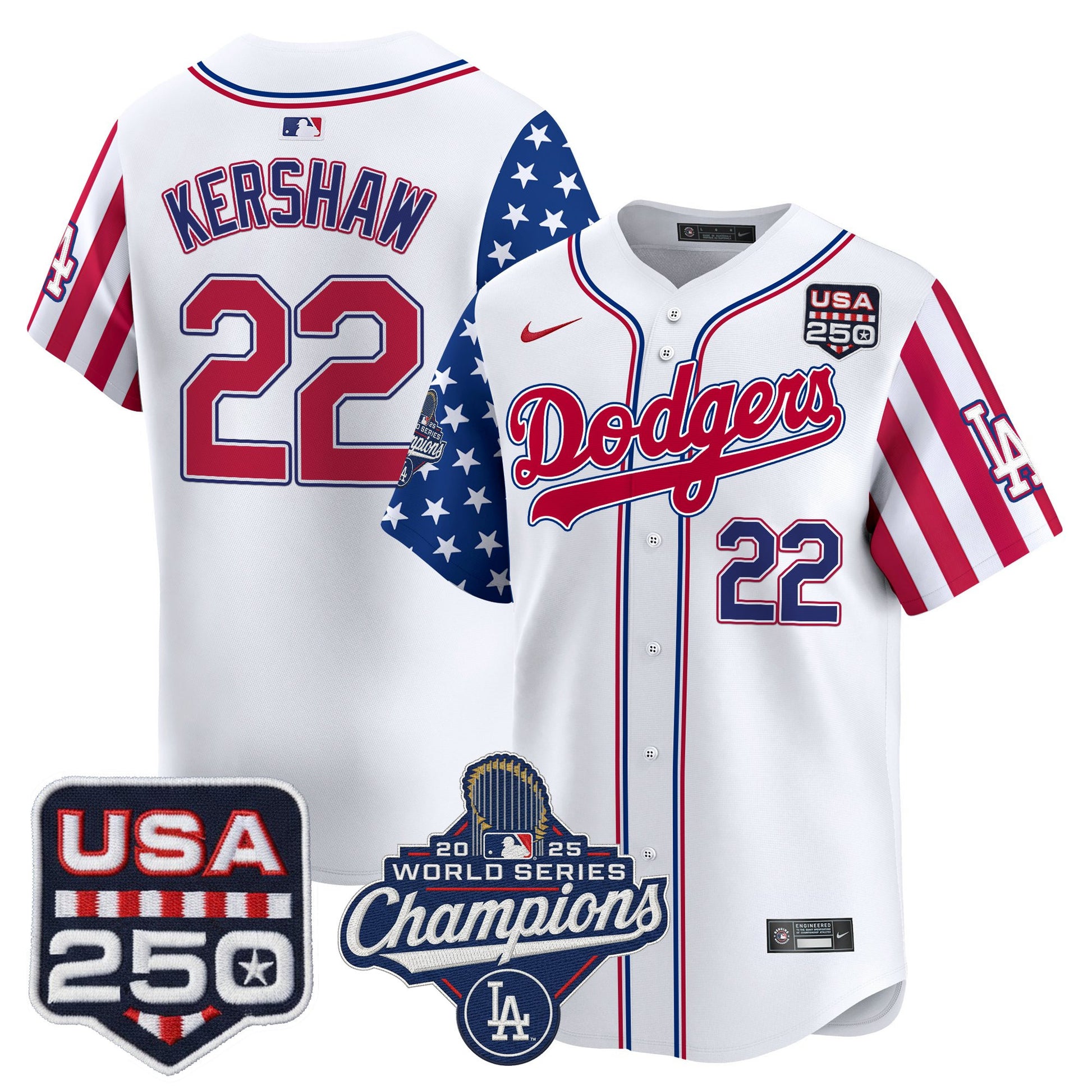 Men's Los Angeles "Dodgers America250" Edition Vapor Premier Limited Jersey V2 - All Stitched