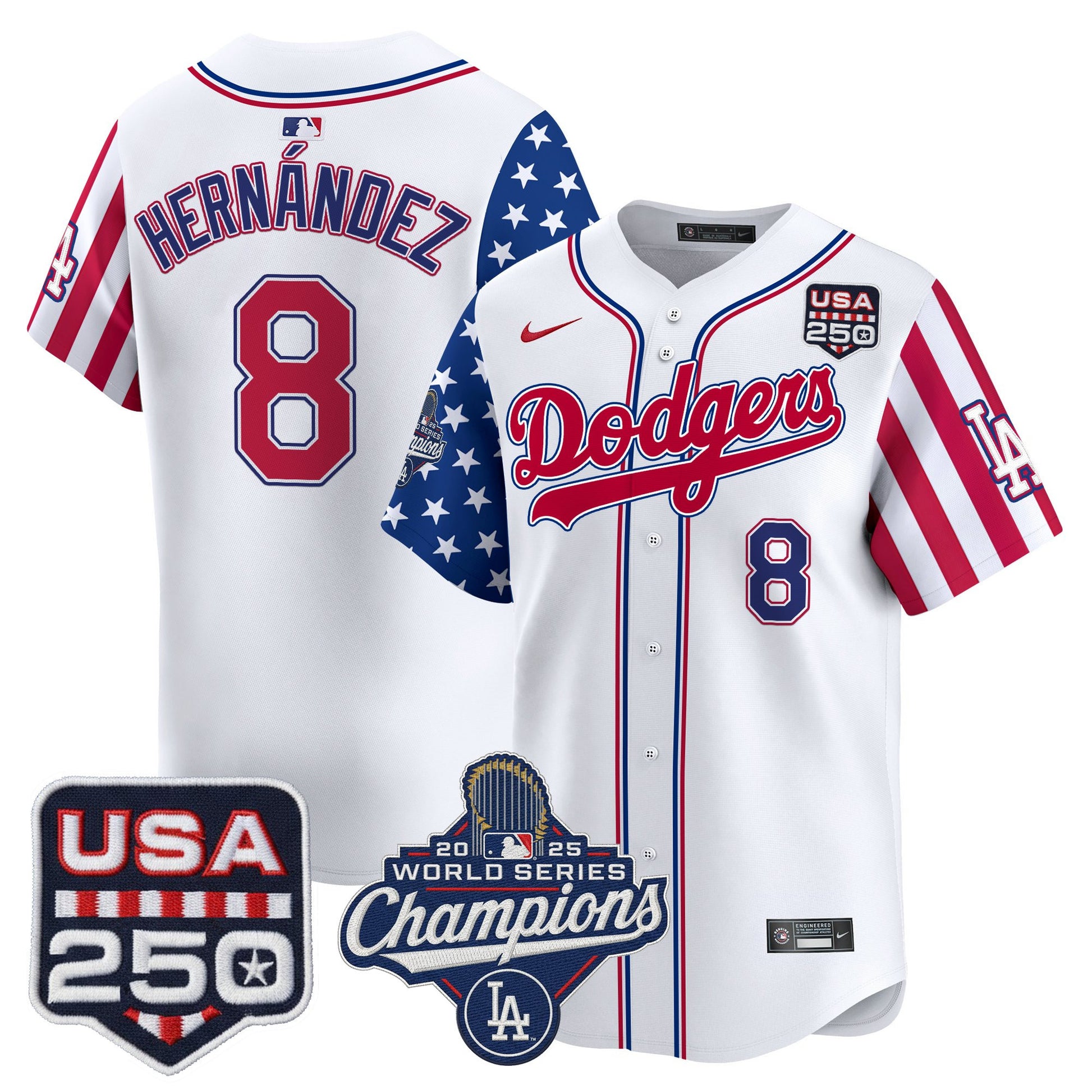 Men's Los Angeles "Dodgers America250" Edition Vapor Premier Limited Jersey V2 - All Stitched
