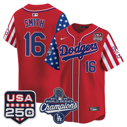 Men's Los Angeles "Dodgers America250" Edition Vapor Premier Limited Jersey V2 - All Stitched