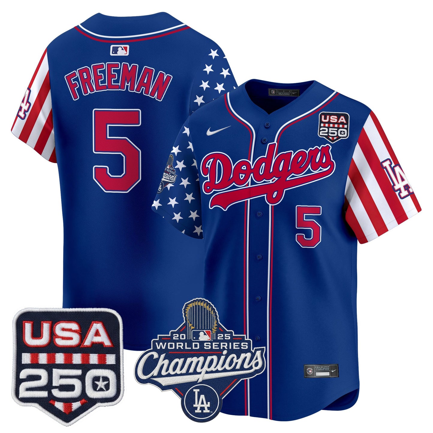Men's Los Angeles "Dodgers America250" Edition Vapor Premier Limited Jersey V2 - All Stitched