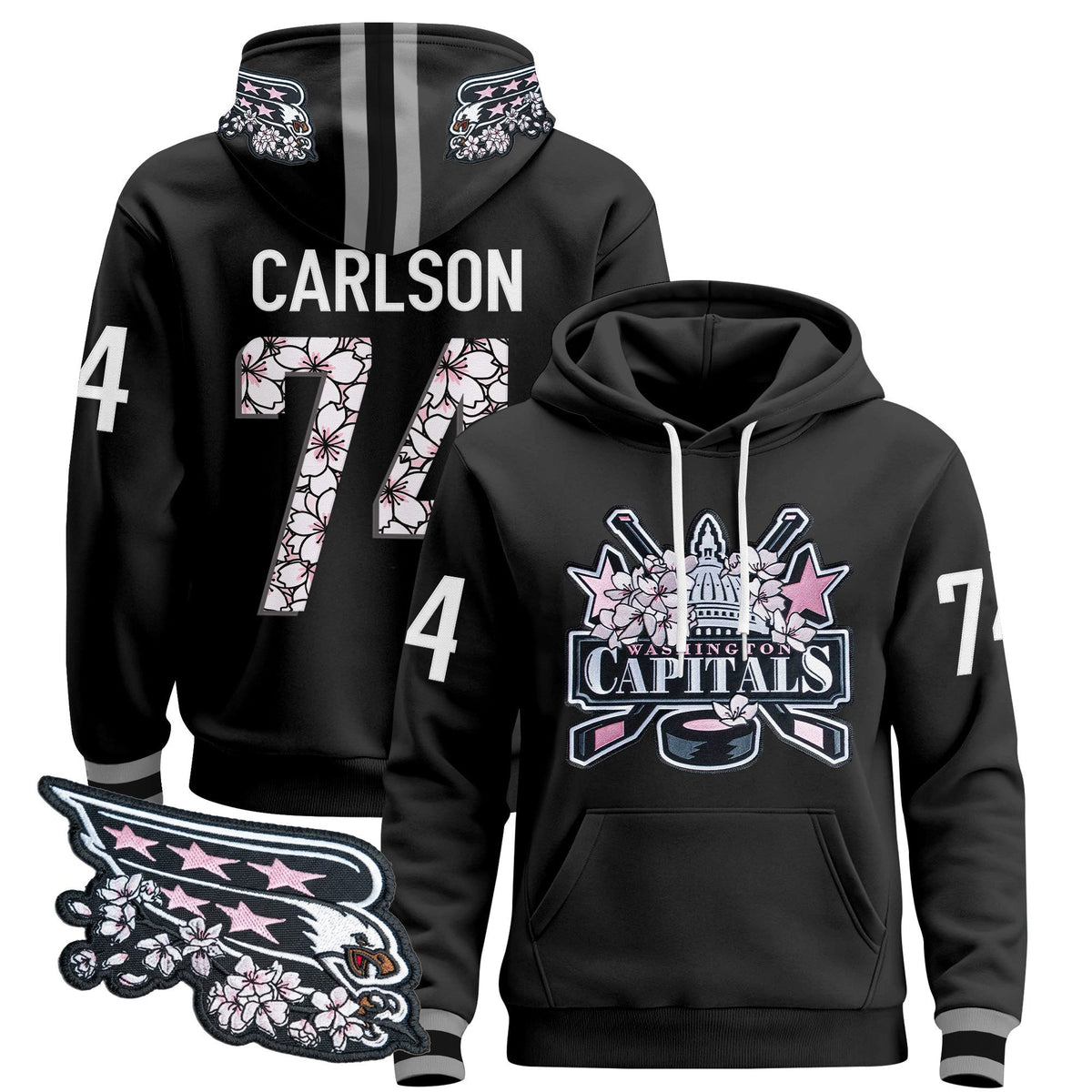 Washington Capitals 2026 Cherry Blossom Pullover Hoodie - All Stitched