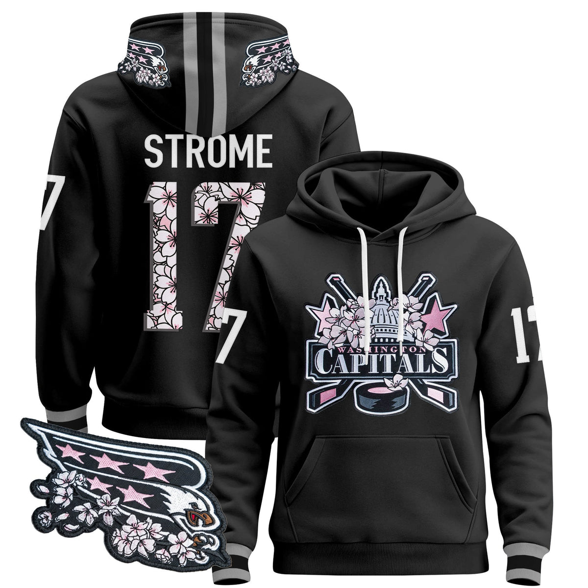 Washington Capitals 2026 Cherry Blossom Pullover Hoodie - All Stitched