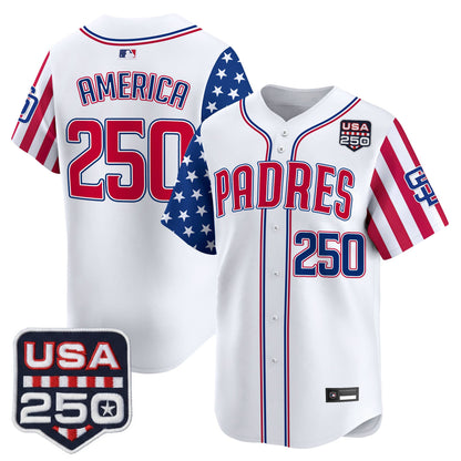 Men's San Diego Padres "America250 Edition" Vapor Premier Limited Jersey - All Stitched