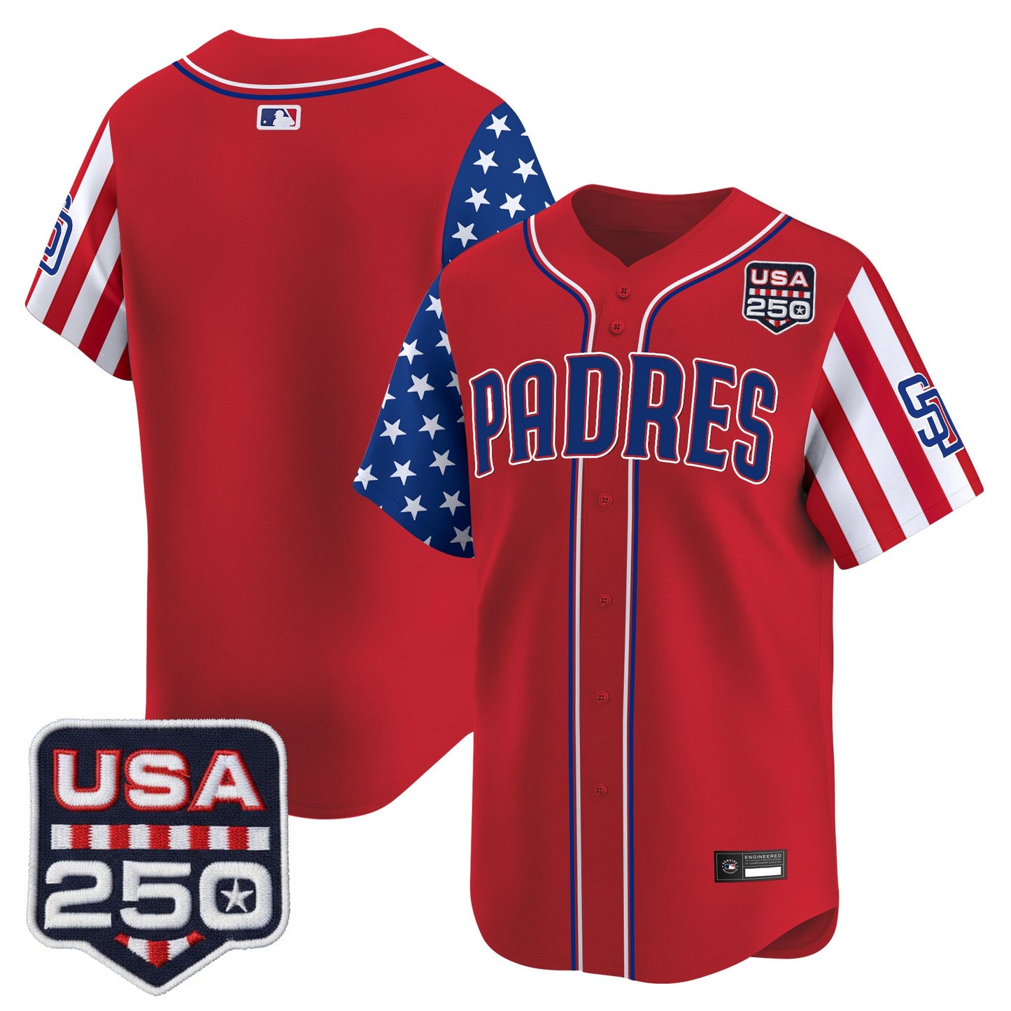 Men's San Diego Padres "America250 Edition" Vapor Premier Limited Jersey - All Stitched