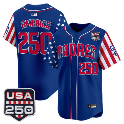 Men's San Diego Padres "America250 Edition" Vapor Premier Limited Jersey - All Stitched