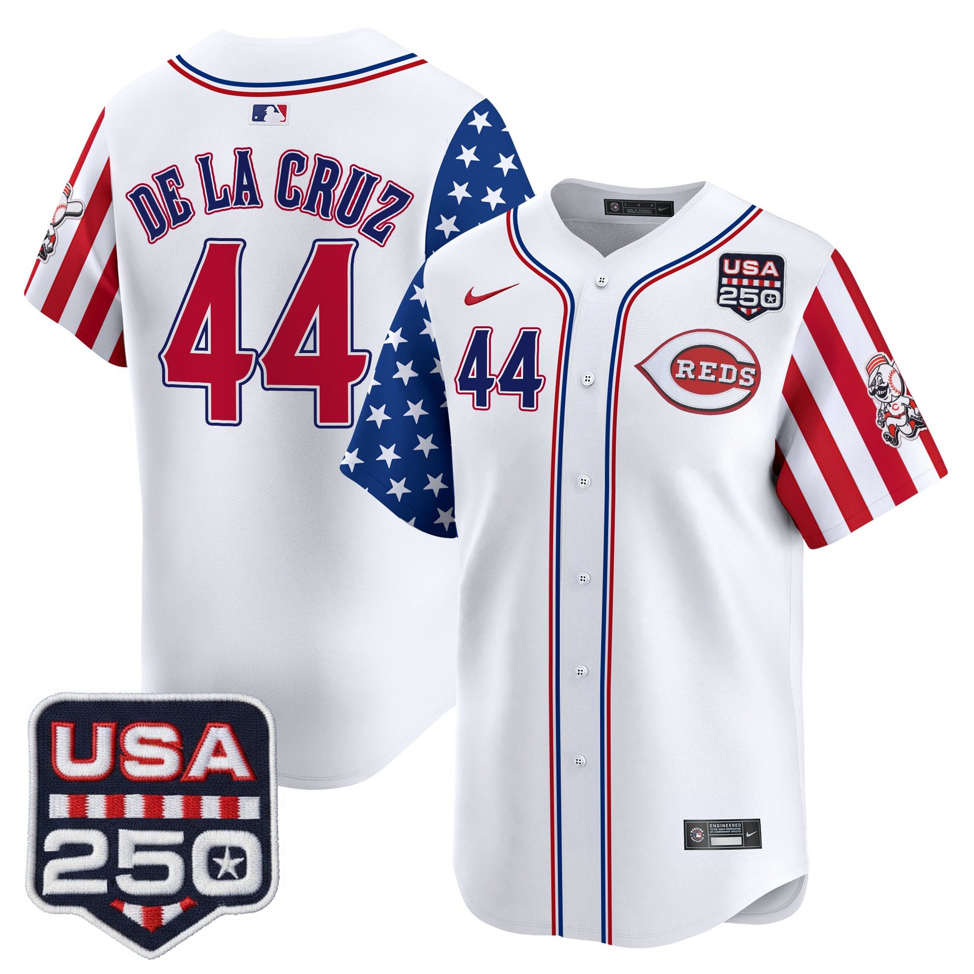 Men's Cincinnati Reds "America250 Edition" Vapor Premier Limited Jersey - All Stitched