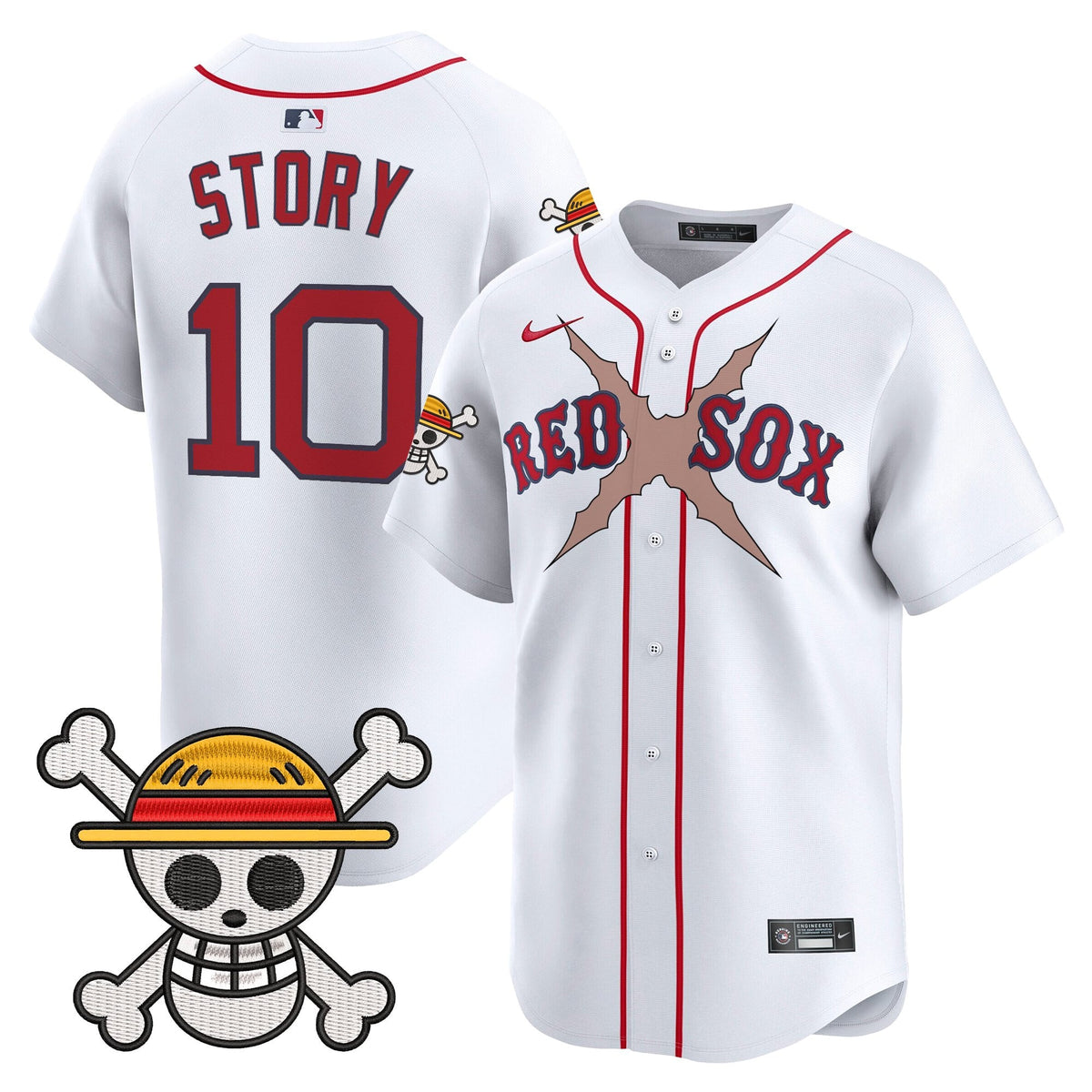 Men's Boston Red Sox x One Piece Vapor Premier Limited Jersey - Stitched