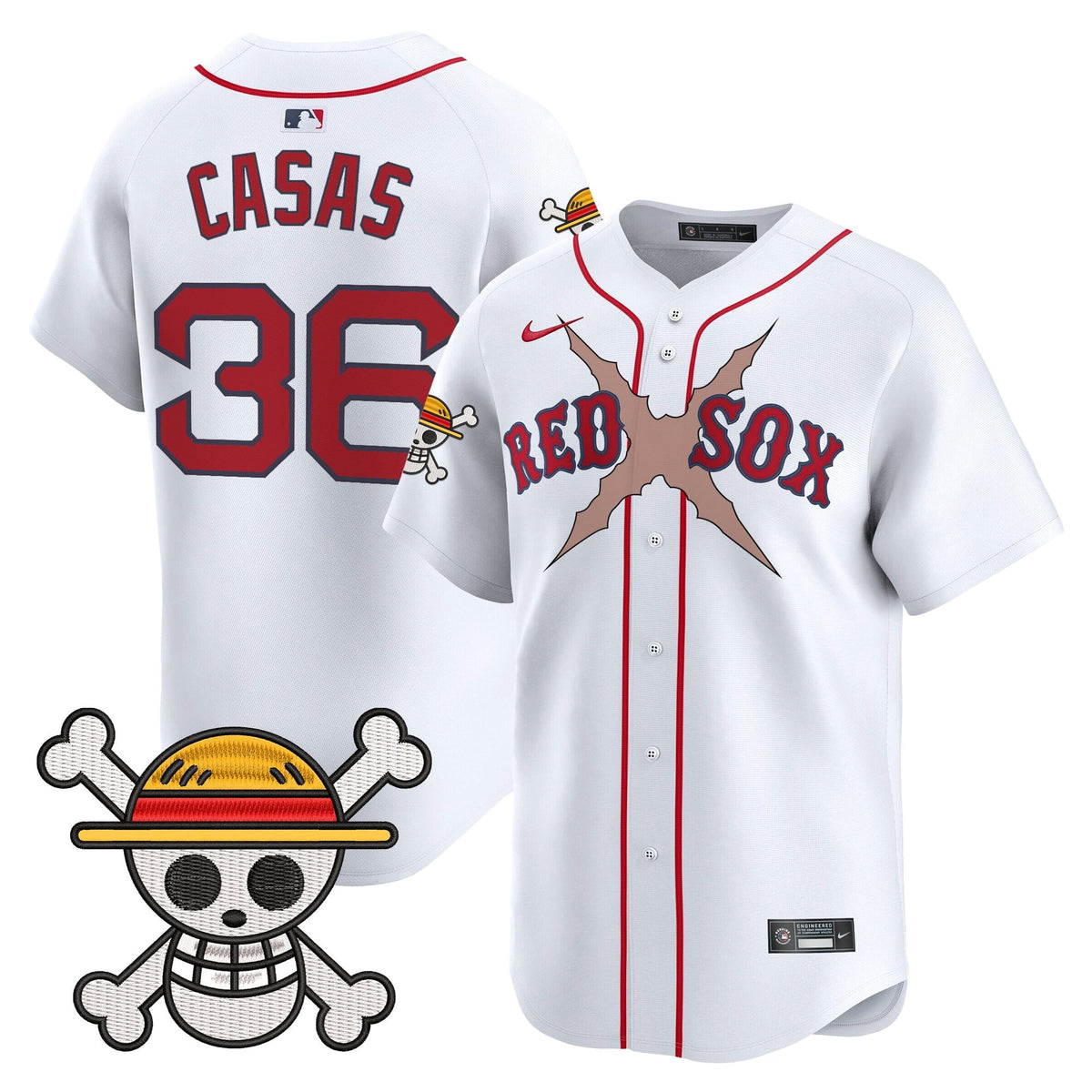 Men's Boston Red Sox x One Piece Vapor Premier Limited Jersey - Stitched