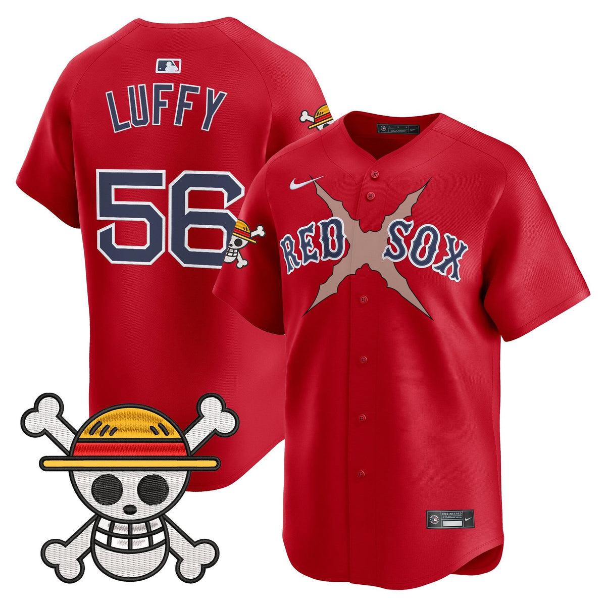 Men's Boston Red Sox x One Piece Vapor Premier Limited Jersey - Stitched