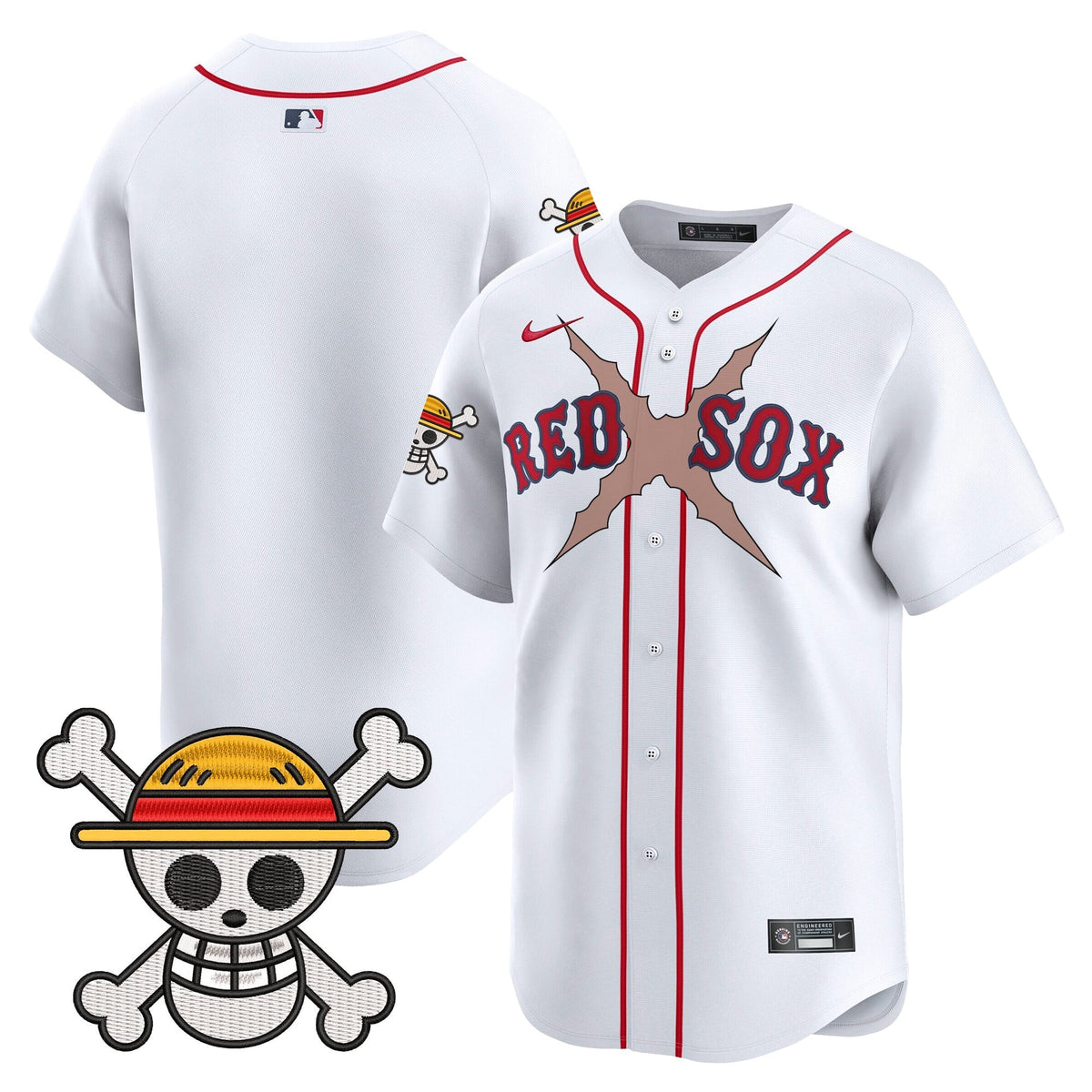 Men's Boston Red Sox x One Piece Vapor Premier Limited Jersey - Stitched