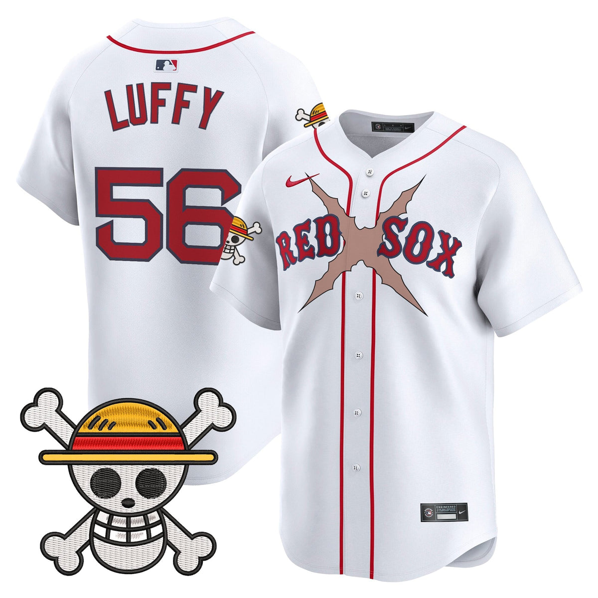 Men's Boston Red Sox x One Piece Vapor Premier Limited Jersey - Stitched