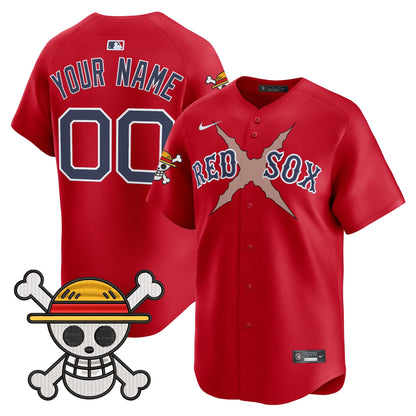 Boston Red Sox x One Piece Vapor Premier Limited Custom Jersey - Stitched