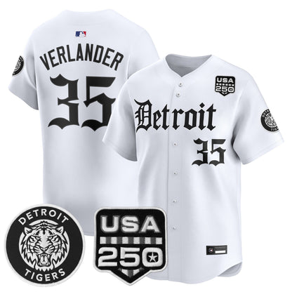 Men's Detroit Tigers ‘Gothic Edition’ Vapor Premier Limited Jersey - All Stitched