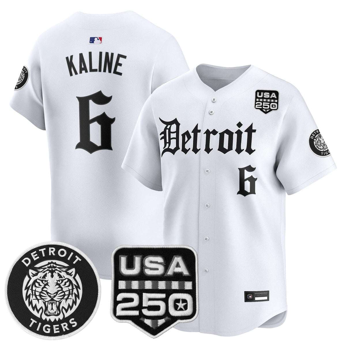 Men's Detroit Tigers ‘Gothic Edition’ Vapor Premier Limited Jersey - All Stitched